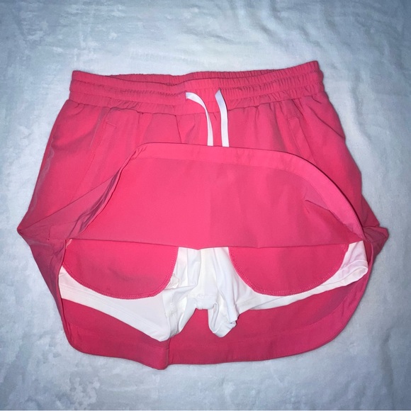 NWOT HALARA Hot Bright Pink Skort Skirt Shorts Tennis Golf Medium Pockets - Picture 4 of 5